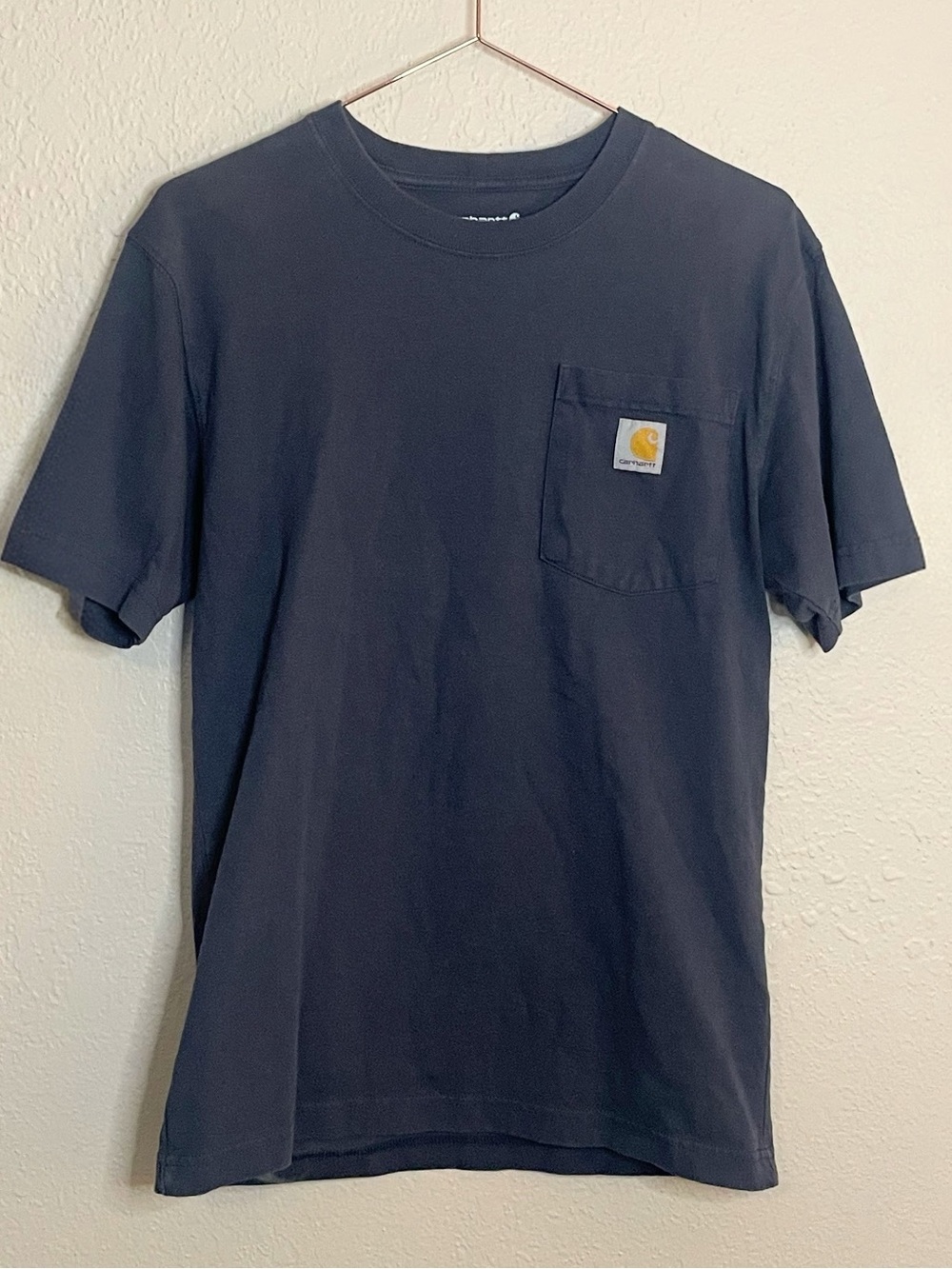 Carhartt K87 Loose Fit Heavyweight Pocket Tee XS Bluestone